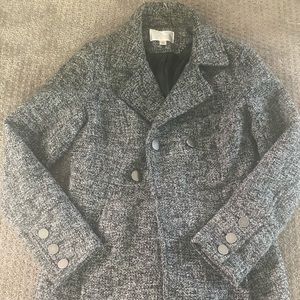 Black/grey blazer coat